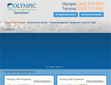 Tablet Screenshot of olyrents.com